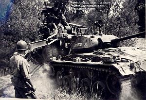 Bedeau - 9e Hussards - Char Basque en panne - 1959